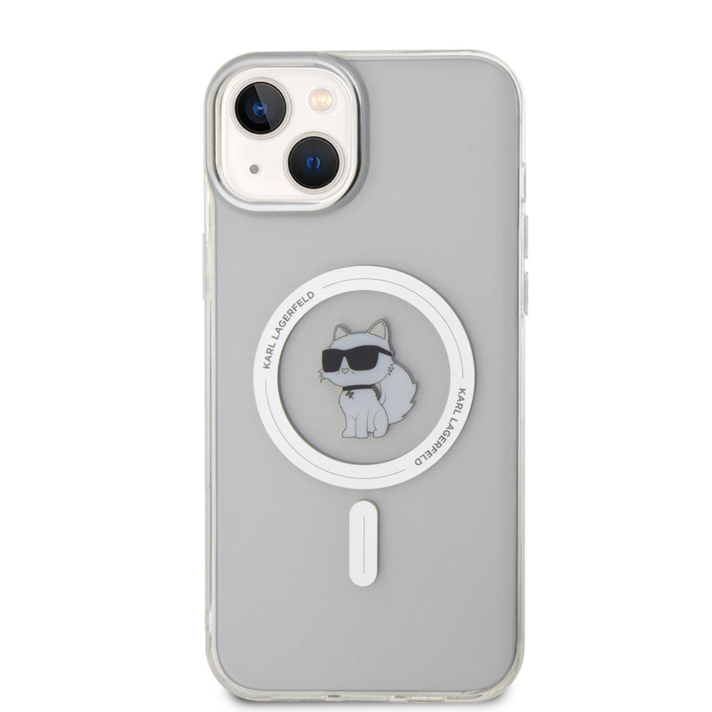 Etui MagSafe dla Apple iPhone 15 Plus / 14 Plus, Karl Lagerfeld, IML Choupette, Przezroczyste