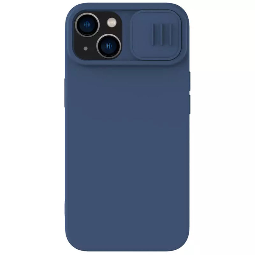 Etui MagSafe do Apple iPhone 15 Plus, Nillkin, CamShield Silky, Niebieskie
