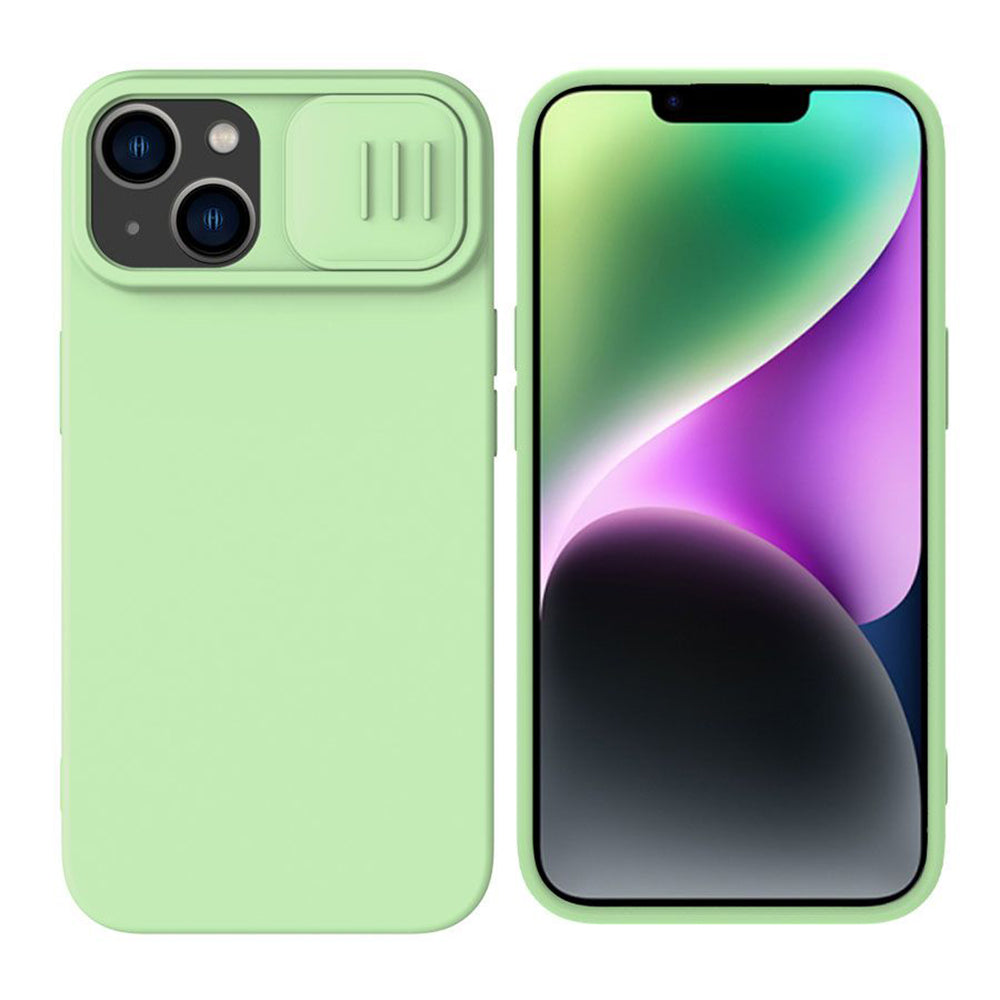 Etui MagSafe do Apple iPhone 15 Plus, Nillkin, CamShield Silky, Jasnozielony