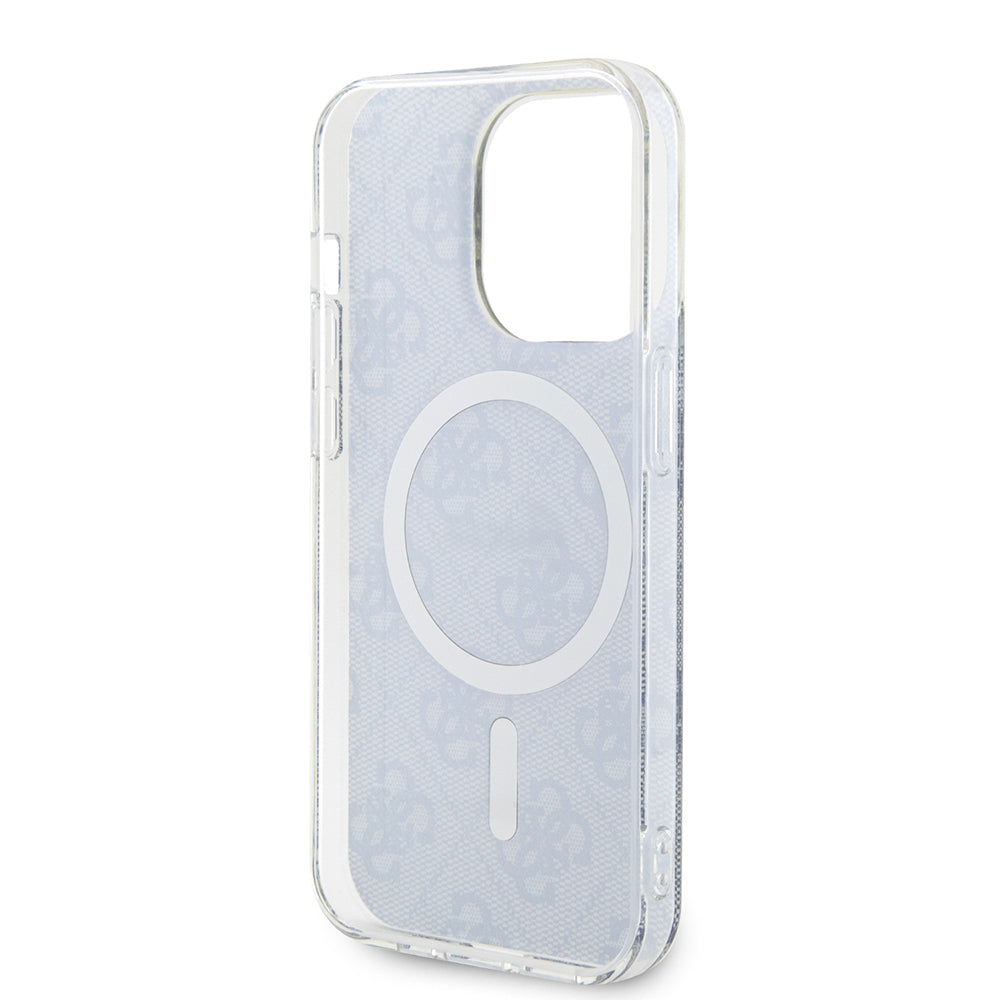 Etui MagSafe dla Apple iPhone 15 Pro, Guess, IML 4G, Niebieskie