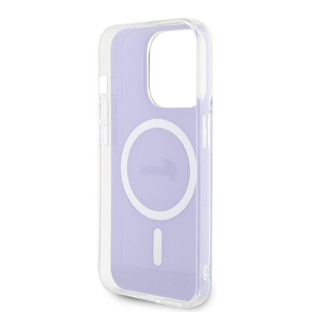 Etui MagSafe dla Apple iPhone 15 Pro, Guess, IML Iridescent, Fioletowy