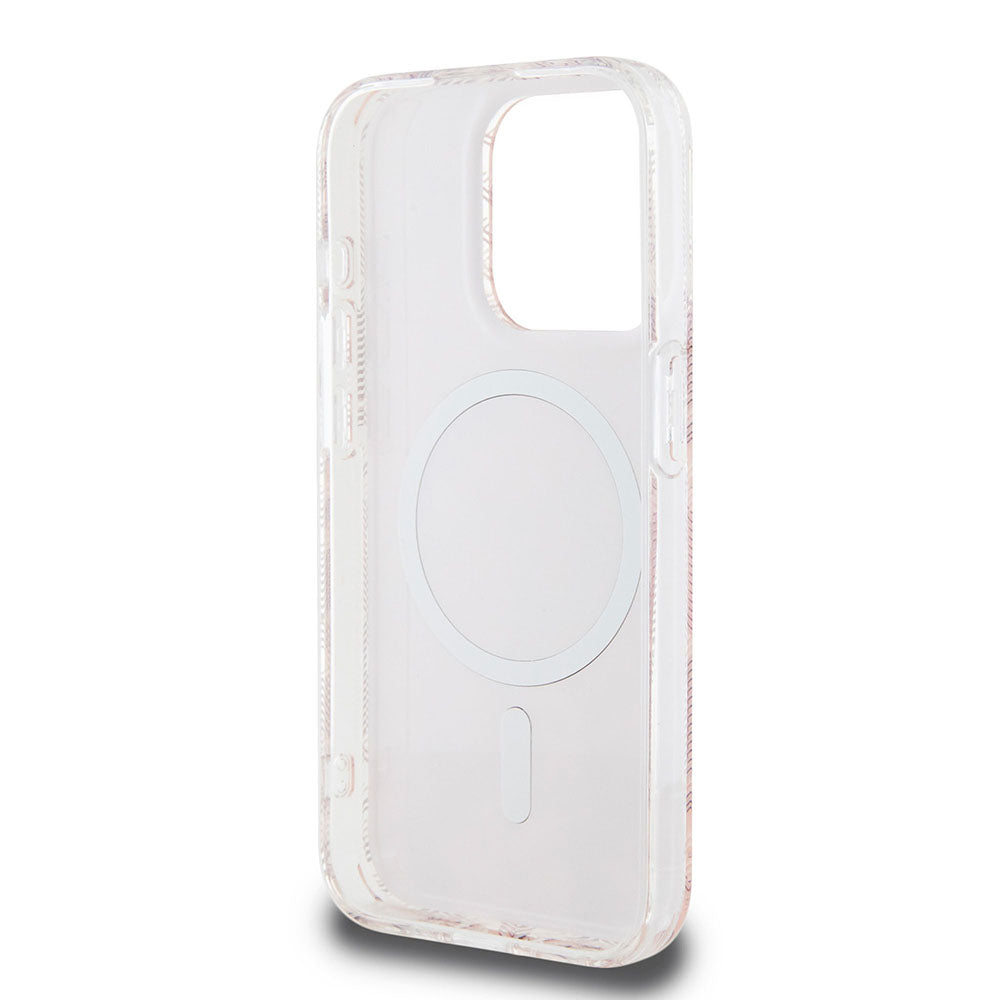 Etui MagSafe dla Apple iPhone 15 Pro Max, Guess, IML Gcube, Różowy