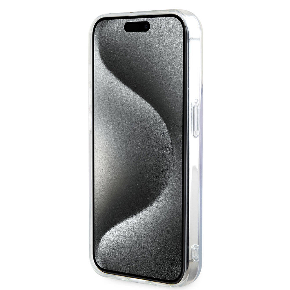 Etui MagSafe dla Apple iPhone 15 Pro Max, Guess, IML Iridescent, Fioletowy