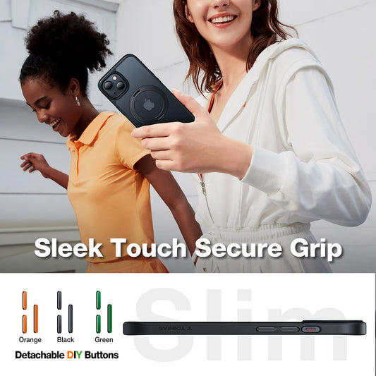 Etui MagSafe dla Apple iPhone 15, Torras, Ostand Pro, Czarne