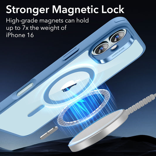Etui MagSafe dla Apple iPhone 16, ESR, Classic Hybrid, Przezroczysty Niebieski