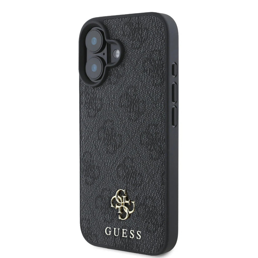 Etui MagSafe dla Apple iPhone 16, Guess, 4G Classic, Czarne