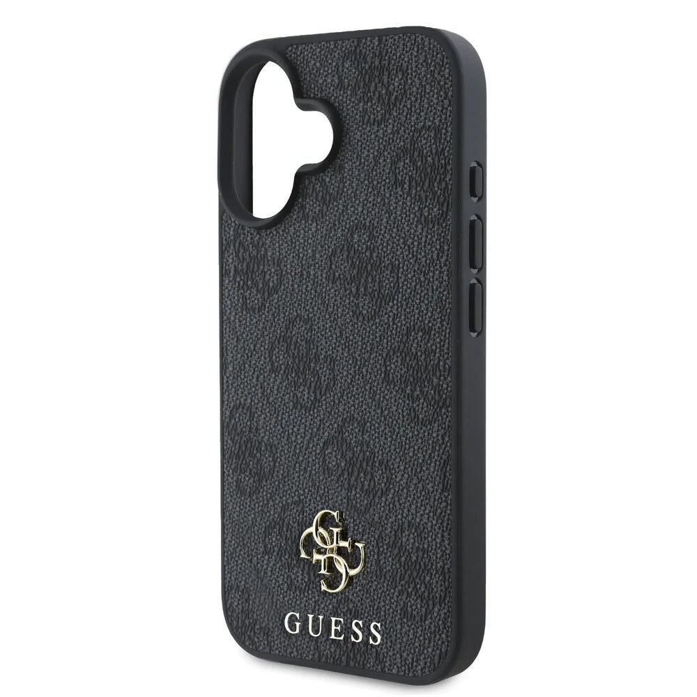 Etui MagSafe dla Apple iPhone 16, Guess, 4G Classic, Czarne
