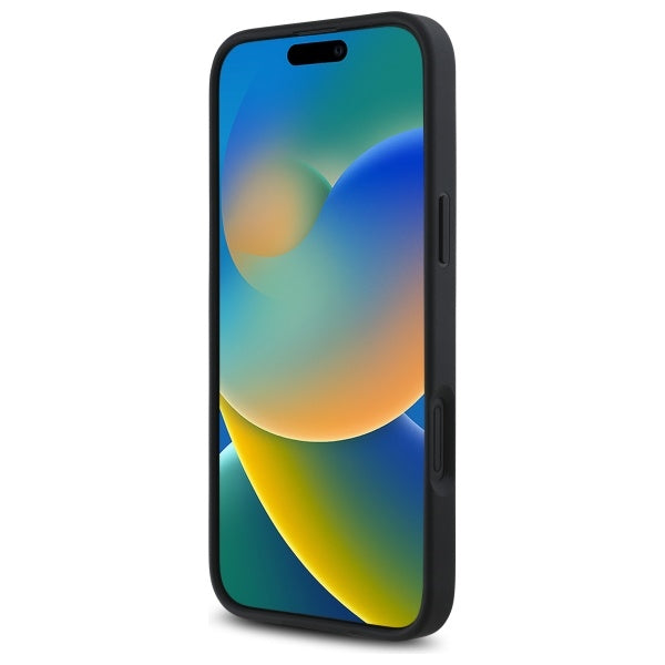 Etui MagSafe dla Apple iPhone 16, Guess, 4G Flowers Print, Czarne