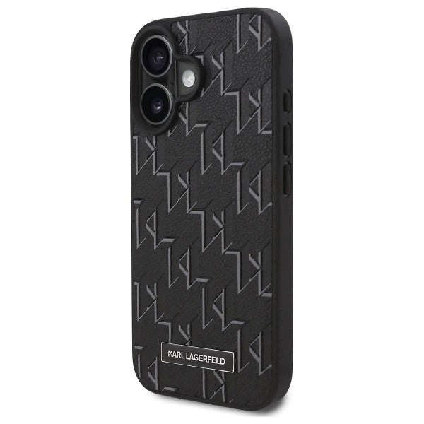 Etui MagSafe dla Apple iPhone 16, Karl Lagerfeld, Hot Stamp, Czarne