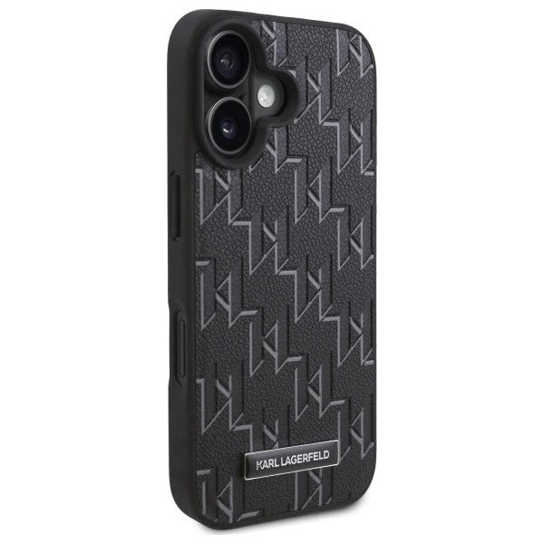 Etui MagSafe dla Apple iPhone 16, Karl Lagerfeld, Hot Stamp, Czarne