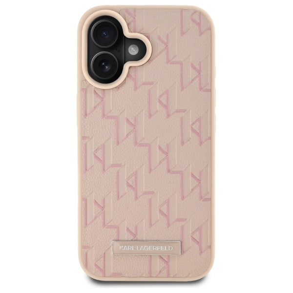Etui MagSafe dla Apple iPhone 16, Karl Lagerfeld, Hot Stamp, Różowy