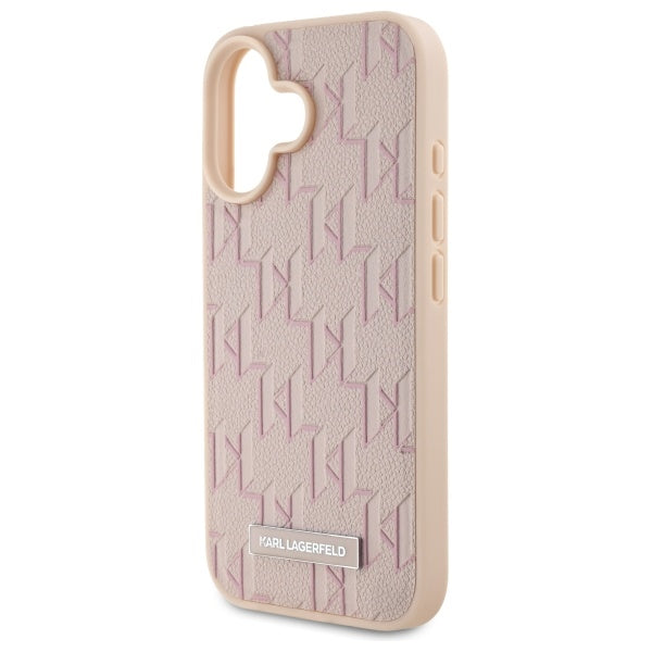 Etui MagSafe dla Apple iPhone 16, Karl Lagerfeld, Hot Stamp, Różowy