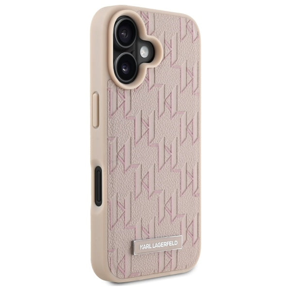 Etui MagSafe dla Apple iPhone 16, Karl Lagerfeld, Hot Stamp, Różowy