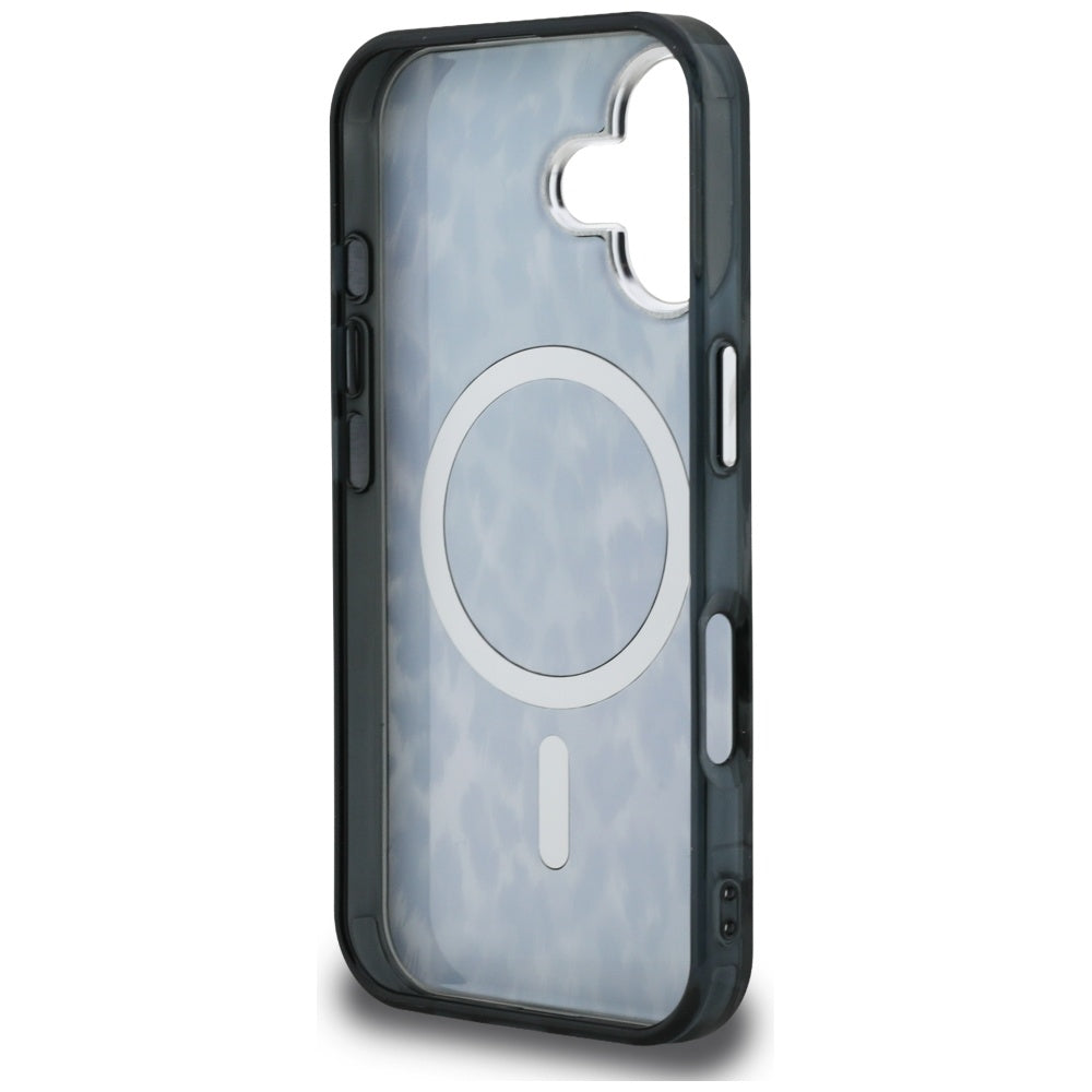 Etui MagSafe dla Apple iPhone 16, Karl Lagerfeld, Wzór Leopard IML, Czarne