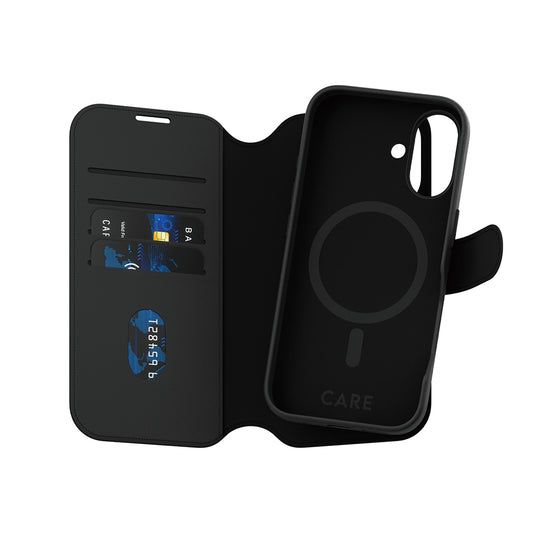 Etui MagSafe dla Apple iPhone 16, PanzerGlass, Care Feature Tango Two-in-One, Czarne