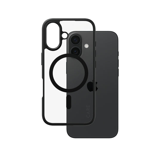 Etui MagSafe dla Apple iPhone 16, PanzerGlass, Care Urban Combat, Czarne Przezroczyste