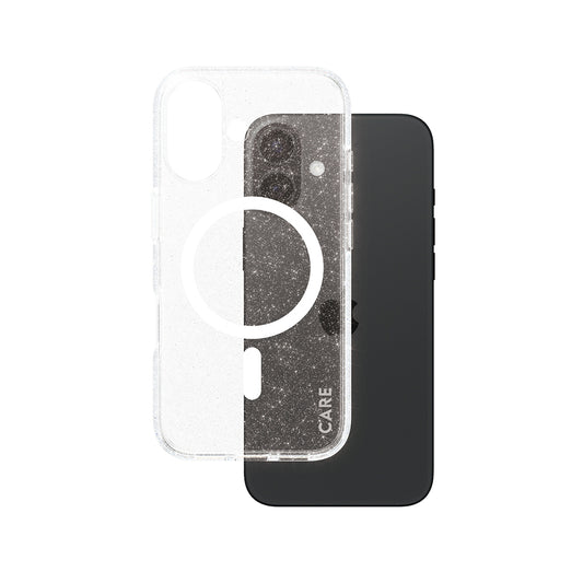 Etui MagSafe dla Apple iPhone 16, PanzerGlass, Care Urban Combat Star Lit, Przezroczyste Białe