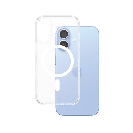 Etui MagSafe dla Apple iPhone 16, PanzerGlass, HardCase, Przezroczyste Białe