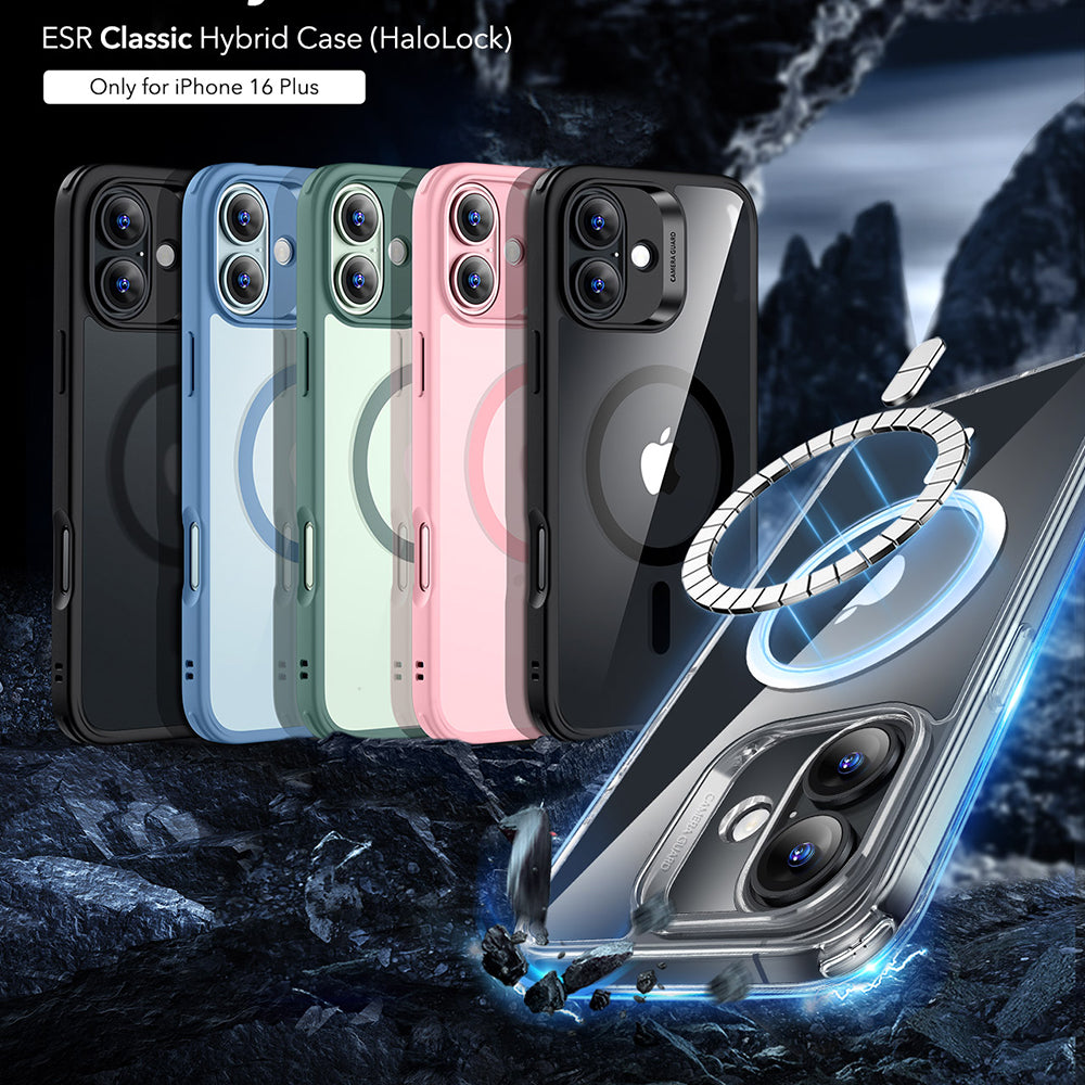 Etui MagSafe dla Apple iPhone 16 Plus, ESR, Classic Hybrid, Przezroczyste