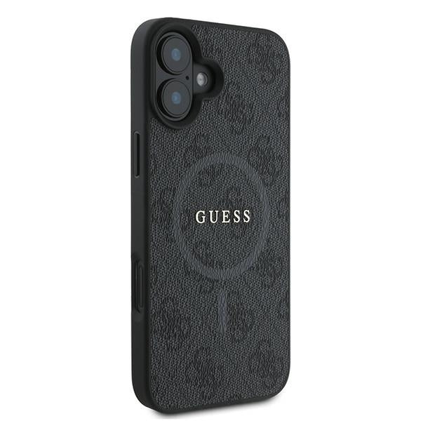 Etui MagSafe dla Apple iPhone 16 Plus, Guess, 4G Ring Classic Logo, Czarne