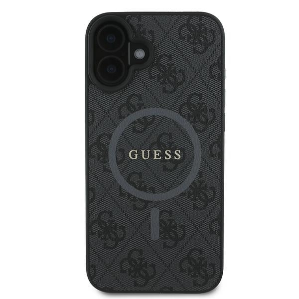 Etui MagSafe dla Apple iPhone 16 Plus, Guess, 4G Ring Classic Logo, Czarne