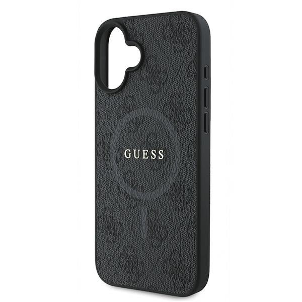 Etui MagSafe dla Apple iPhone 16 Plus, Guess, 4G Ring Classic Logo, Czarne
