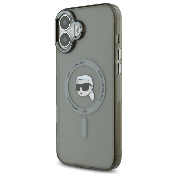 Etui MagSafe dla Apple iPhone 16 Plus, Karl Lagerfeld, IML Karl's Head, Czarne