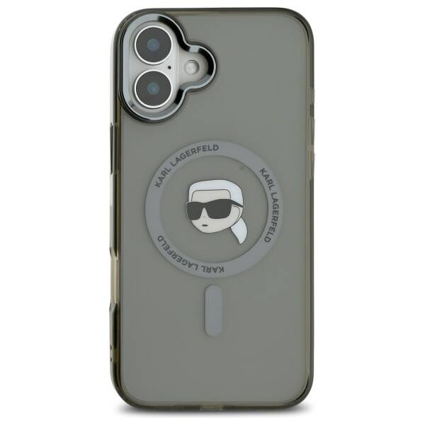 Etui MagSafe dla Apple iPhone 16 Plus, Karl Lagerfeld, IML Karl's Head, Czarne