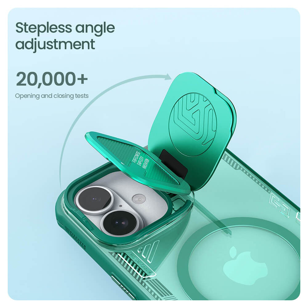 Etui MagSafe do Apple iPhone 16 Plus, Nillkin, Iceblade Prop (bez wycięcia na aparat), Zielony