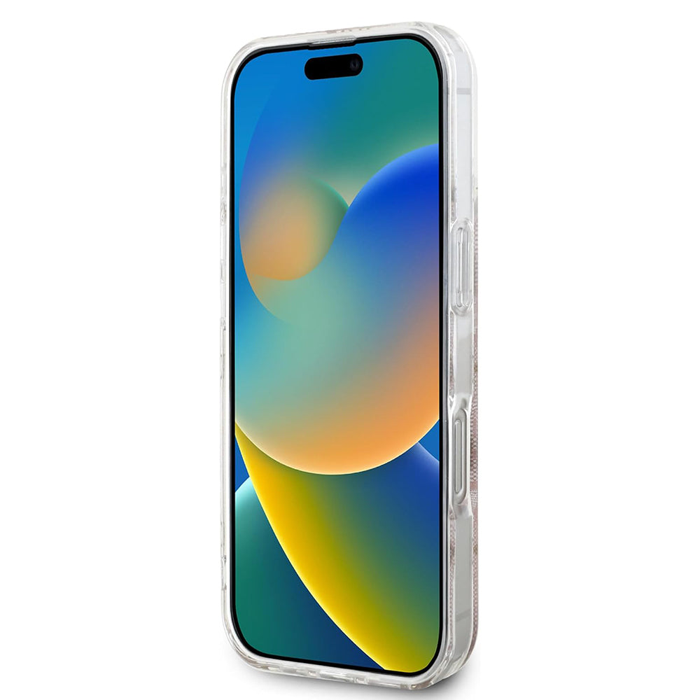 Etui MagSafe dla Apple iPhone 16 Pro, Guess, IML 4G, Różowy