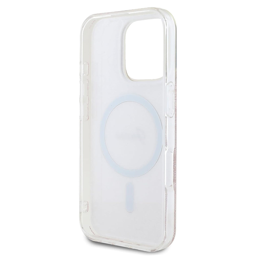 Etui MagSafe dla Apple iPhone 16 Pro, Guess, IML 4G, Różowy