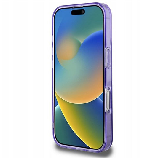 Etui MagSafe dla Apple iPhone 16 Pro, Guess, IML Flowers Wreath, Fioletowy