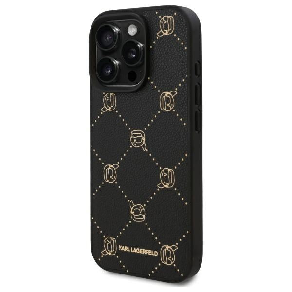 Etui MagSafe dla Apple iPhone 16 Pro, Karl Lagerfeld, Karl's Head, Czarne