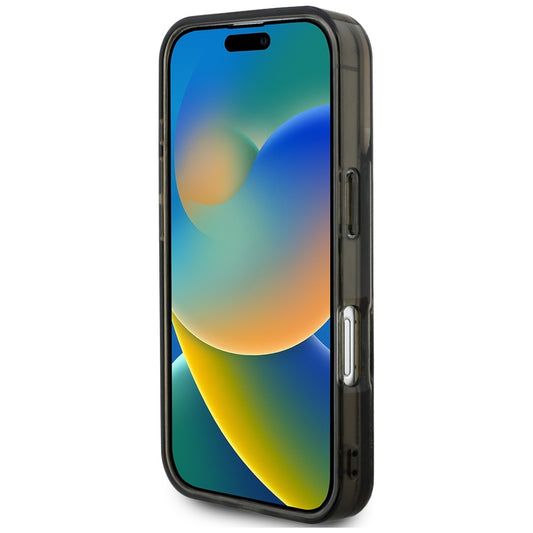 Etui MagSafe dla Apple iPhone 16 Pro, Karl Lagerfeld, Liquid Glitter Choupette Logo, Czarne