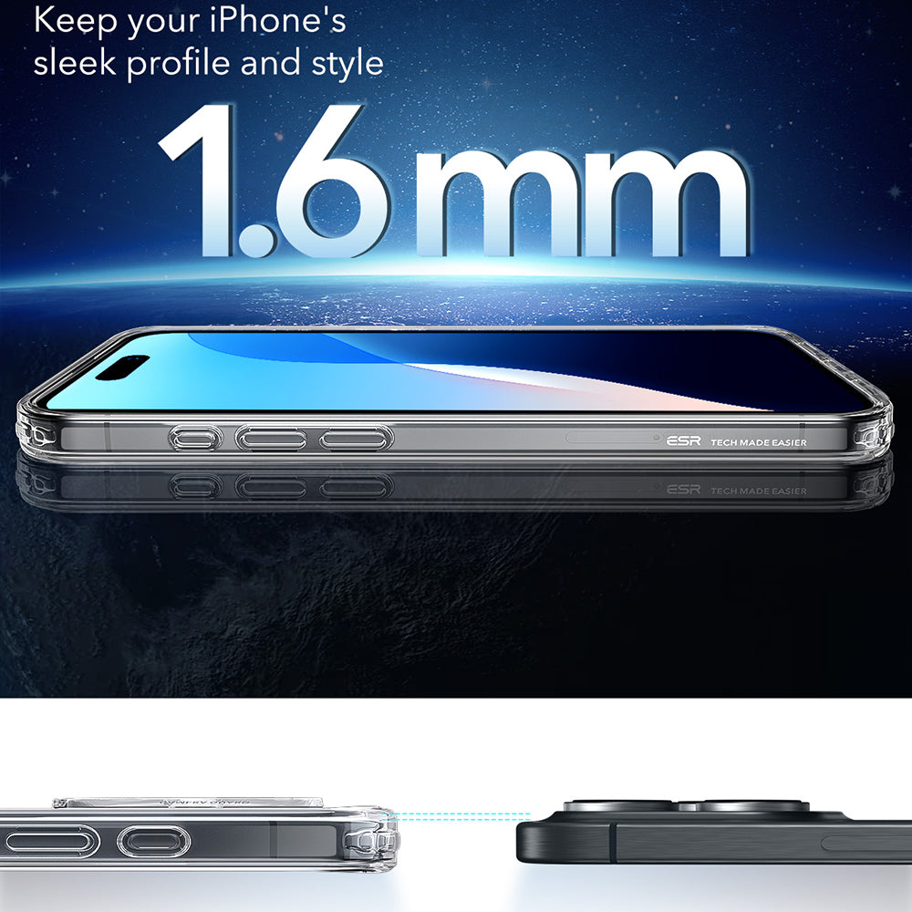 Etui MagSafe dla Apple iPhone 16 Pro Max, ESR, Classic Hybrid, Przezroczyste