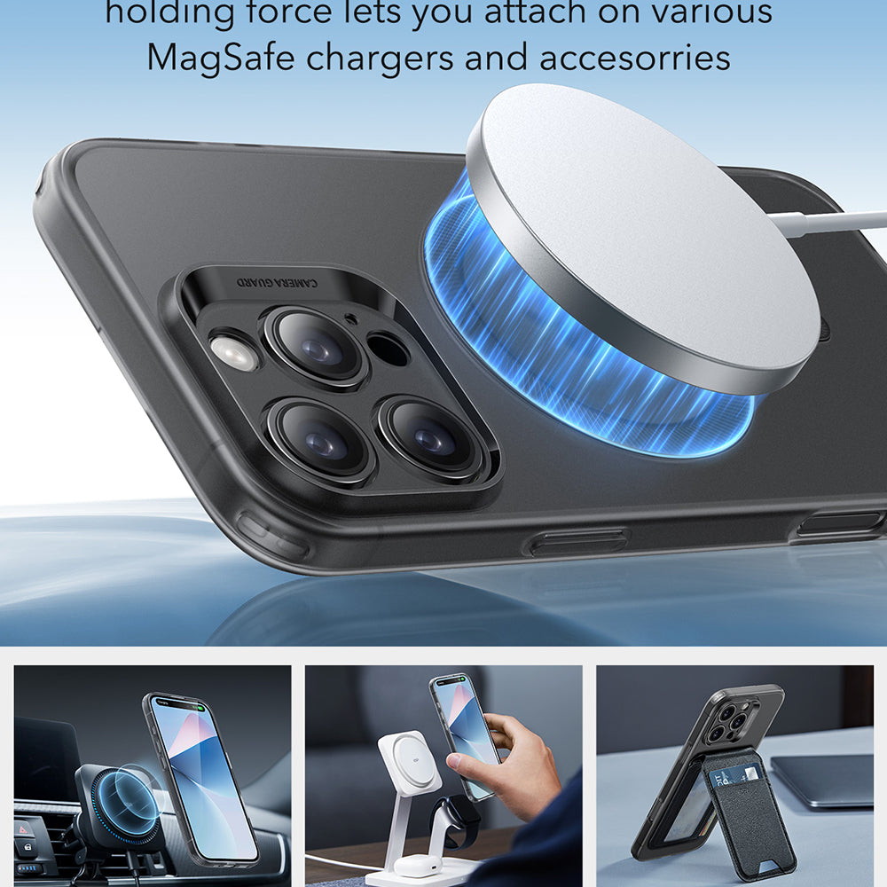 Etui MagSafe dla Apple iPhone 16 Pro Max, ESR, Zero, Satynowe Czarne