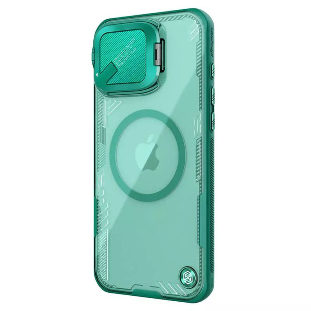 Etui MagSafe do Apple iPhone 16 Pro Max, Nillkin, Iceblade Prop (bez wycięcia na aparat), Zielony