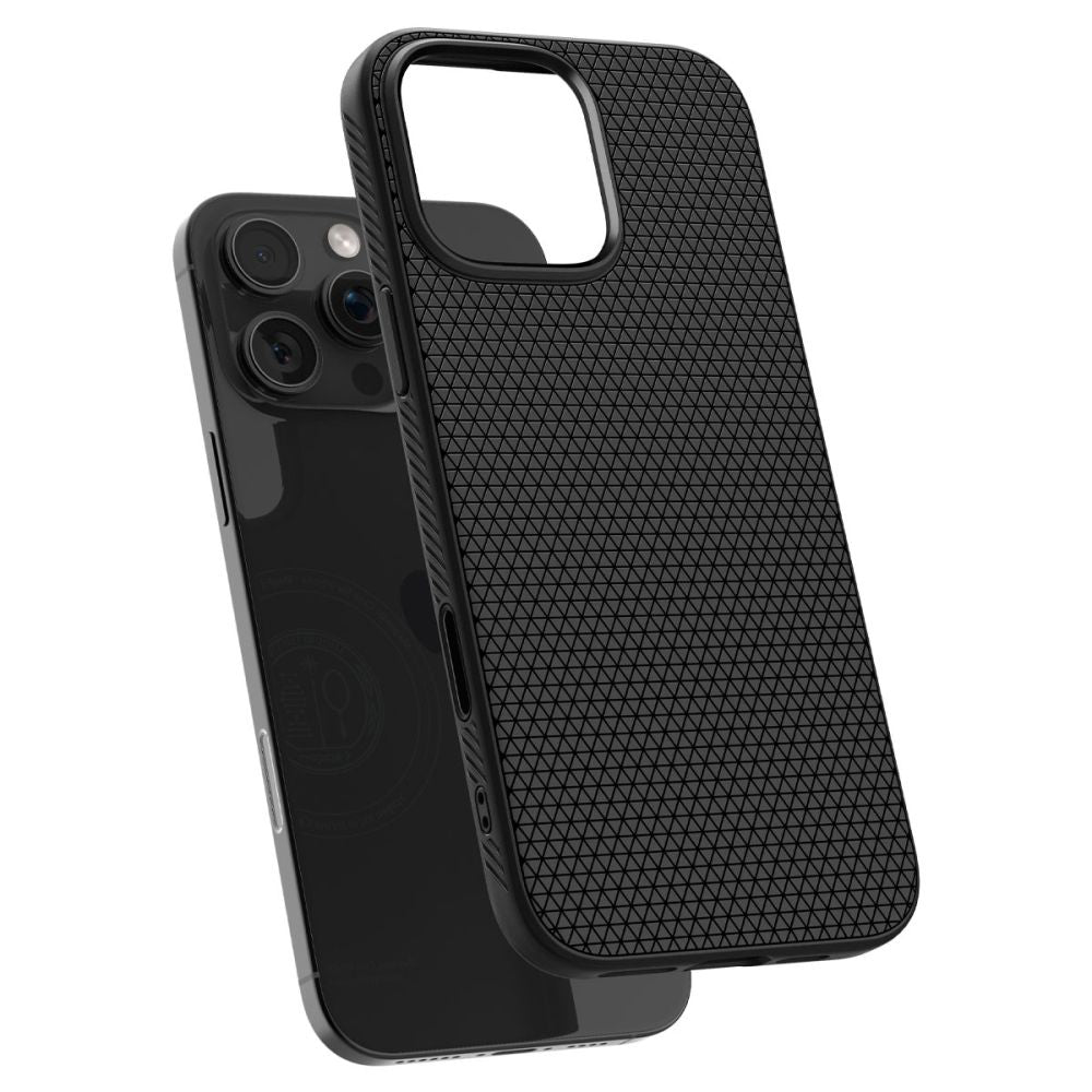 MagSafe Case for Apple iPhone 16 Pro Max, Spigen, Liquid Air T, Matte Black