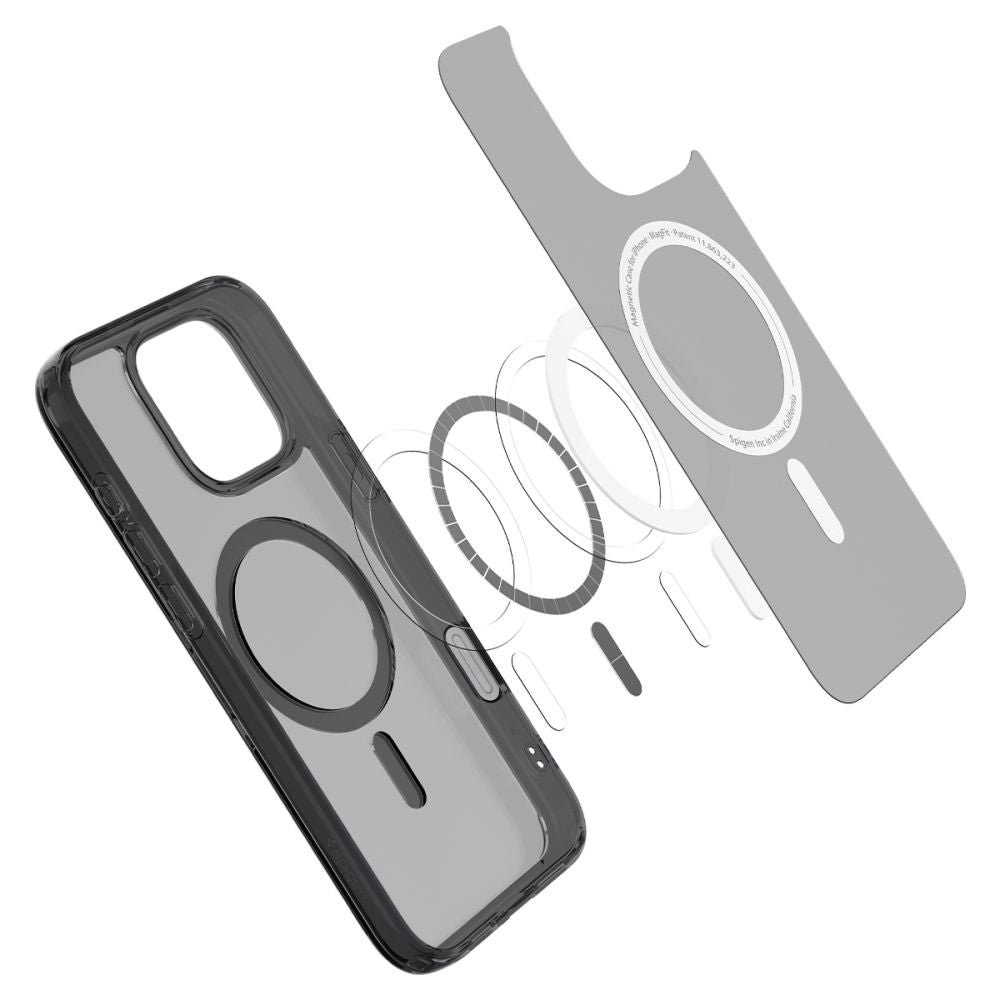 Etui MagSafe dla Apple iPhone 16 Pro Max, Spigen, Ultra Hybrid T, Czarne Satynowe ACS08507