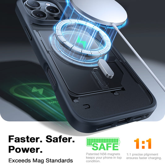 Etui MagSafe dla Apple iPhone 16 Pro Max, Torras, Guardian, Czarne