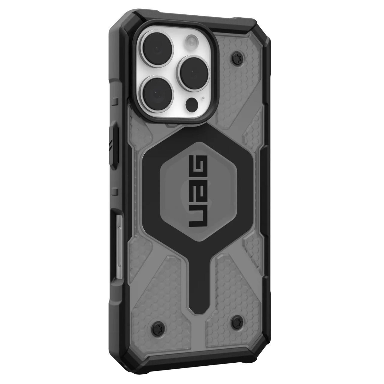Etui MagSafe do Apple iPhone 16 Pro Max, Urban Armor Gear, Pathfinder Clear, Szary