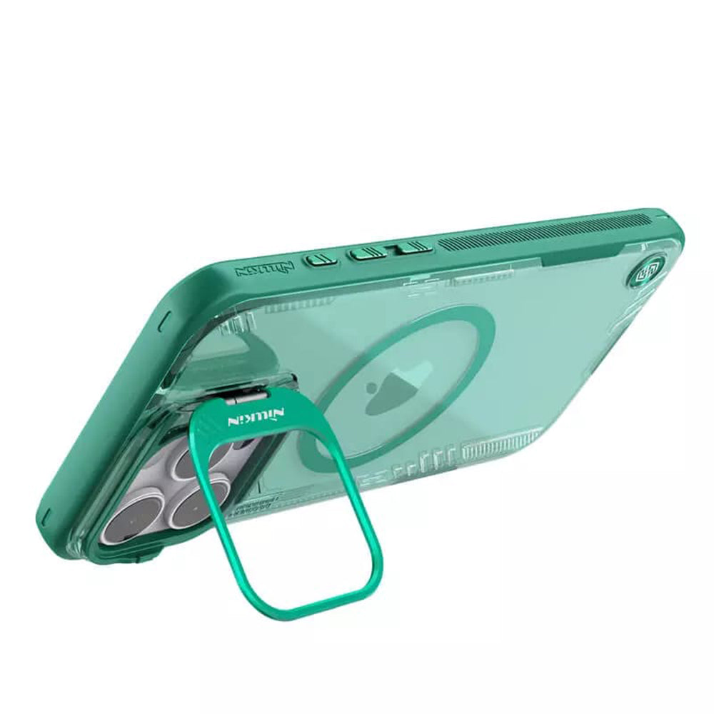 Etui MagSafe do Apple iPhone 16 Pro, Nillkin, Iceblade Prop (z wycięciem na aparat), Zielony