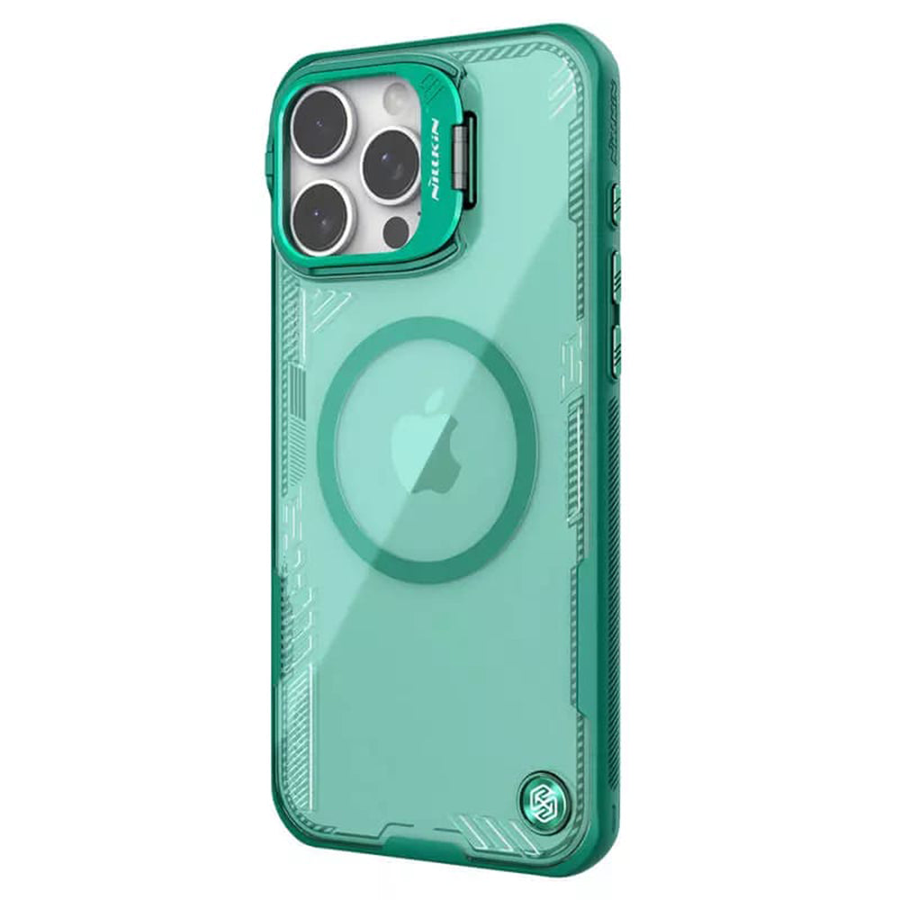 Etui MagSafe do Apple iPhone 16 Pro, Nillkin, Iceblade Prop (z wycięciem na aparat), Zielony