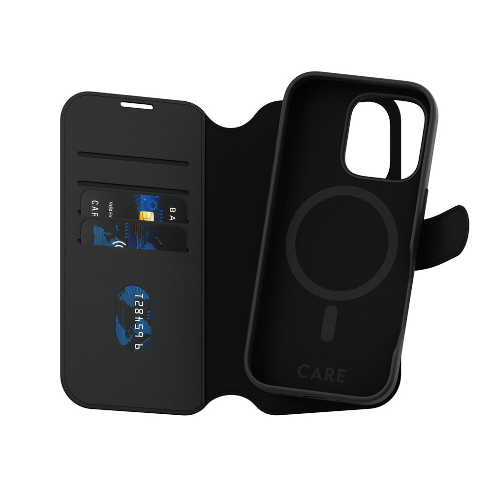 Etui MagSafe dla Apple iPhone 16 Pro, PanzerGlass, Care Feature Tango Two-in-One, Czarne