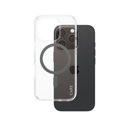 Etui MagSafe dla Apple iPhone 16 Pro, PanzerGlass, Care Urban Combat, Czarne Przezroczyste