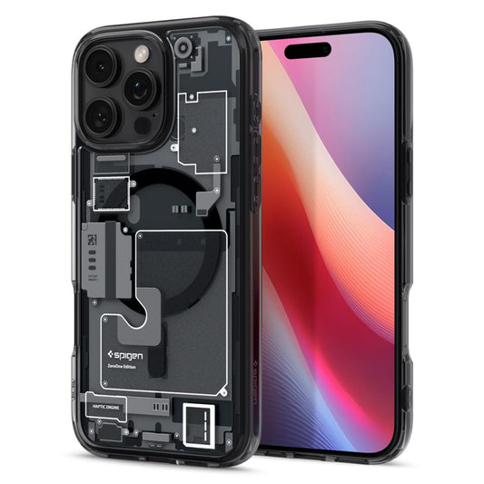 Etui MagSafe dla Apple iPhone 16 Pro, Spigen, Ultra Hybrid Zero One, Matowe Czarne ACS08135