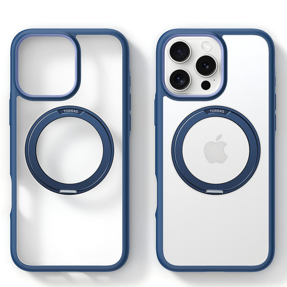 Etui MagSafe dla Apple iPhone 16 Pro, Torras, Ostand R Fusion, Granatowe
