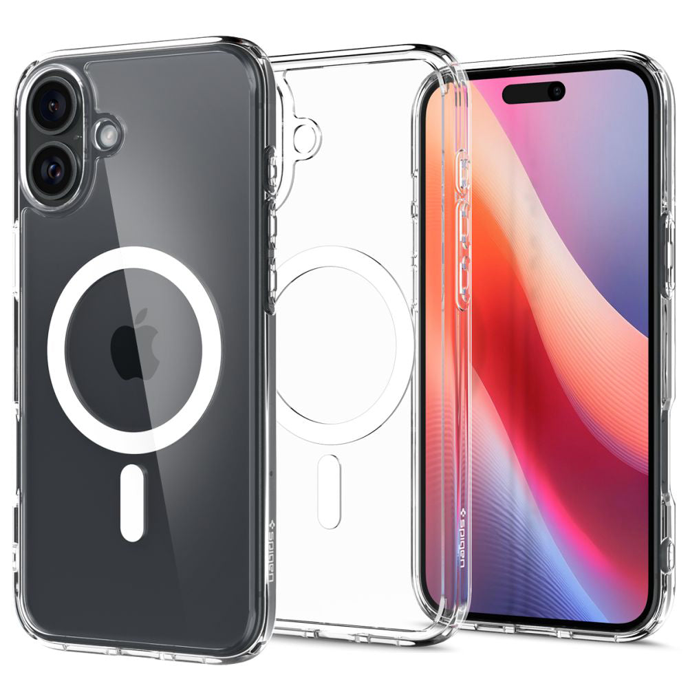 Etui MagSafe dla Apple iPhone 16, Spigen, Ultra Hybrid, Białe ACS08205