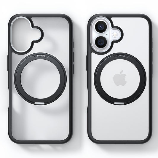 Etui MagSafe dla Apple iPhone 16, Torras, Ostand R Fusion, Czarne
