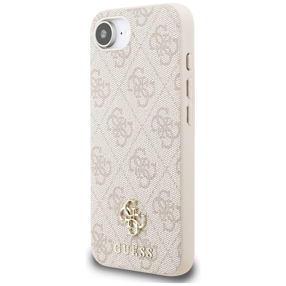 Etui MagSafe dla Apple iPhone 17e / 16e, Guess, 4G Classic, Różowy